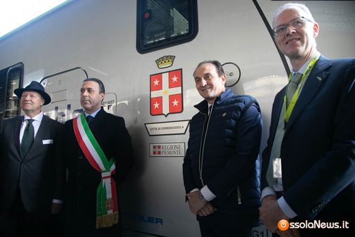 Inaugurato il treno Mika dedicato alla città di Domodossola FOTO