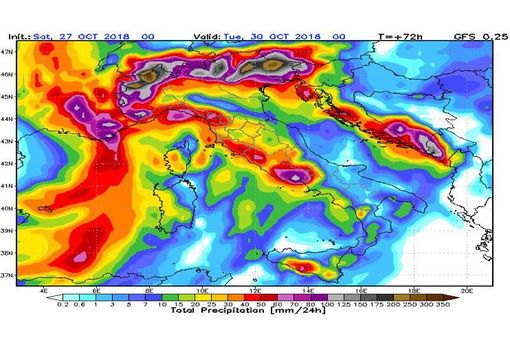Le previsioni meteo per il fine settimana