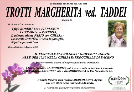 Trotti Margherita vd. Taddei 80 anni
