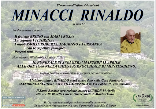 Minacci rinaldo di anni 87