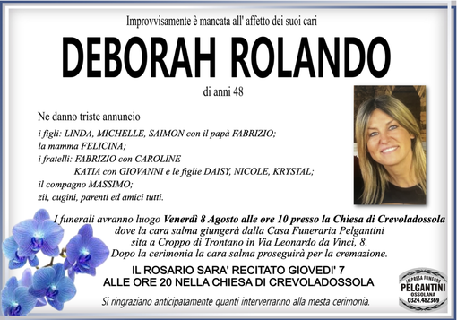 Deborah Rolando 48 anni