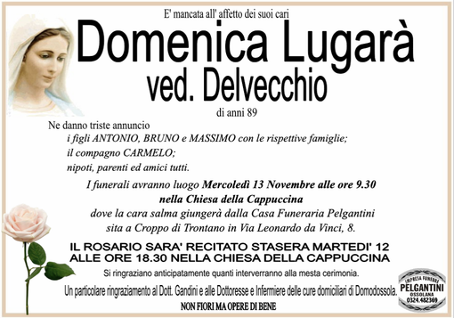 Domenica Lugarà ved. Delvecchio di anni 89