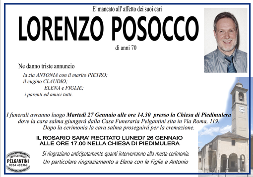 Posocco Lorenzo di anni 70