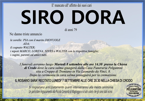 Siro Dora di anni 79