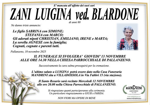 Zani Luigina ved. Blardone di anni 88