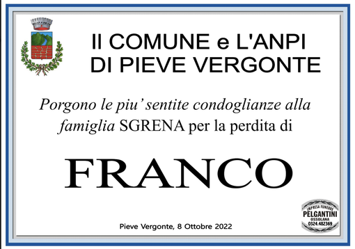 Condoglianze alla Famiglia Sgrena Condoglianze alla Famiglia Sgrena
