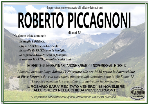 Roberto Piccagnoni di anni 55