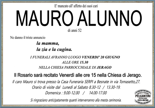 Alunno Mauro 52 anni Alunno Mauro 52 anni
