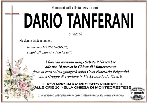 Dario Tanferani 59 anni
