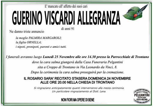 Guerino Viscardi Allegranza 91 anni