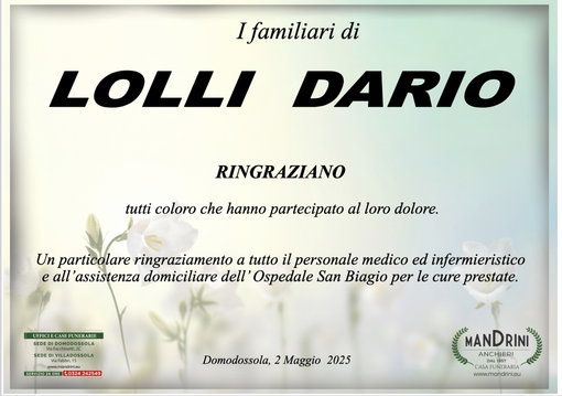 Ringraziamento Ringraziamento