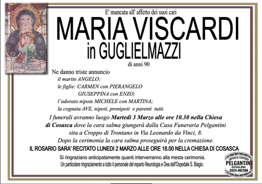 Maria Viscardi in Guglielmazzi di anni 90