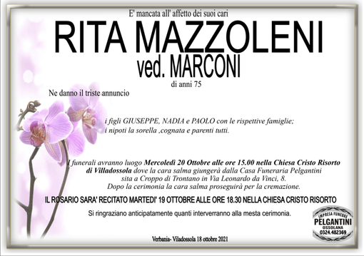 Rita Mazzoleni ved. Marconi