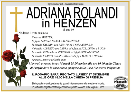 Adriana Rolandi in Henzen di anni 59
