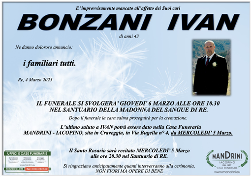 Bonzani Ivan 43 anni