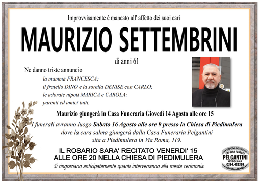 Maurizio Settembrini di anni 61