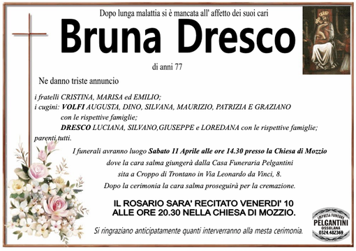 Bruna Dresco di anni 77 Bruna Dresco di anni 77