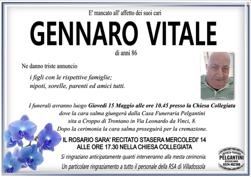 Gennaro Vitale di anni 86
