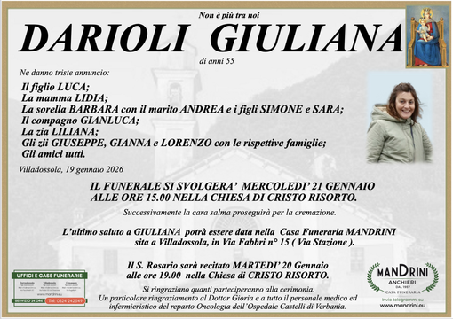 Darioli Giuliana di anni 55