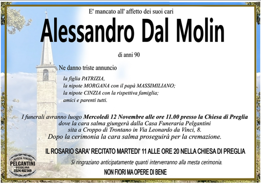 Alessandro Dal Molin di anni 90