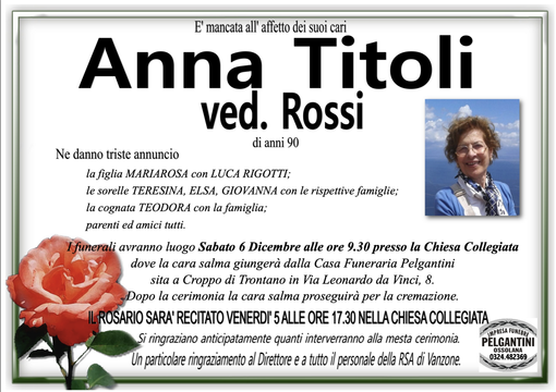 Anna Titoli ved. Rossi Anna Titoli ved. Rossi