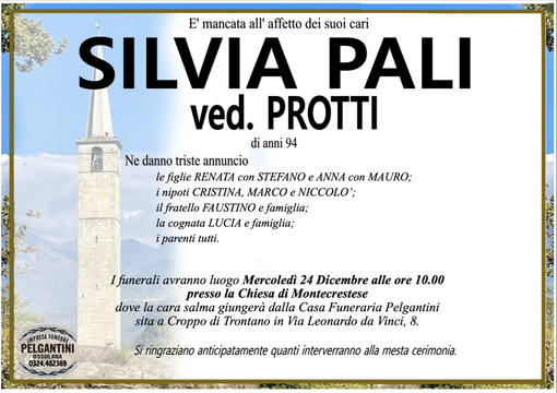 Silvia Pali ved. Protti di anni 94