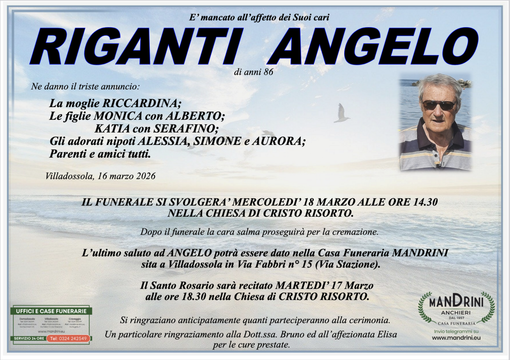 Riganti Angelo di anni 86