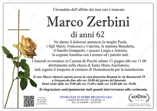 Marco Zerbini di anni 62 Marco Zerbini di anni 62
