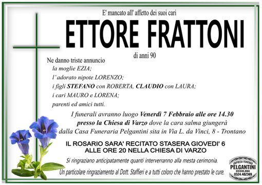 Ettore Frattoni di anni 90