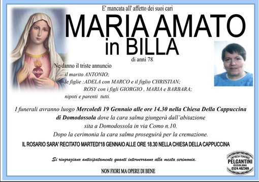 Maria Amato in Billa di anni 78