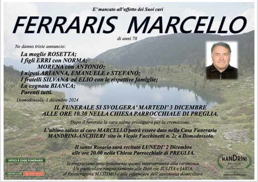 Ferraris Marcello di anni 78