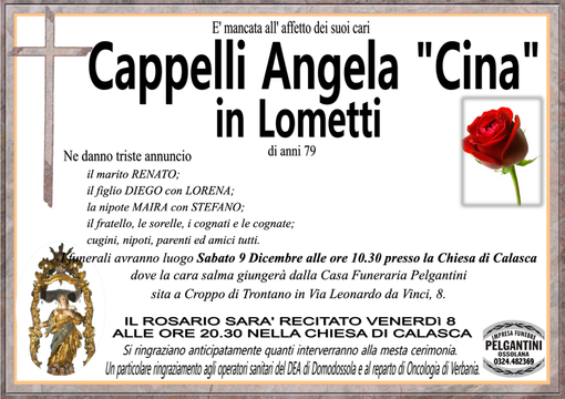 Capelli Angela &quot;Cina&quot; in Lometti di anni 79