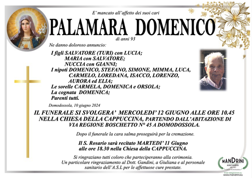 Palamara Domenico di anni 93 Palamara Domenico di anni 93
