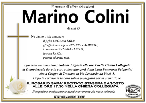Marino Colini 83 anni Marino Colini 83 anni