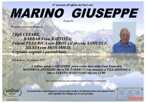 Marino Giuseppe di anni 91 Marino Giuseppe di anni 91