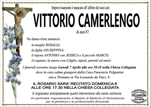 Vittorio Camerlengo di anni 87 Vittorio Camerlengo di anni 87