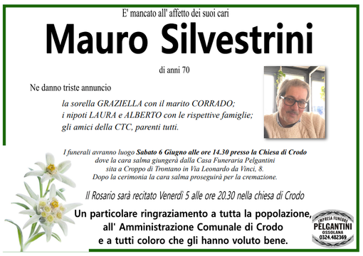 Mauro Silvestrini di anni 70