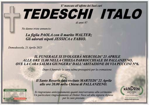 Tedeschi Italo di anni 87