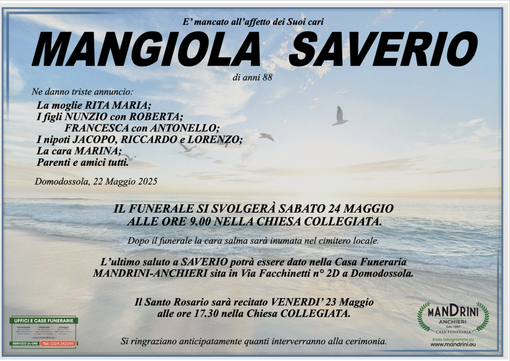 Mangiola Saverio di anni 88