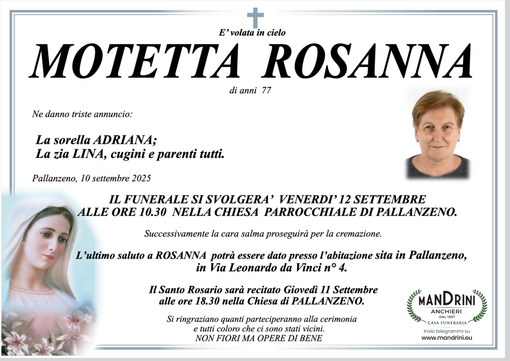 Motetta Rosanna di anni 87