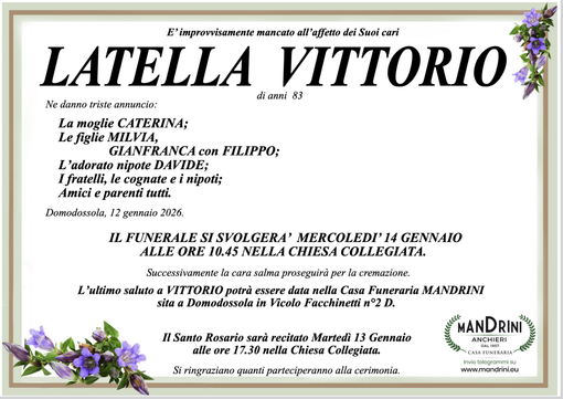 Latella Vittorio di anni 83