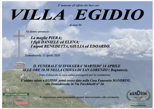 Villa Egidio di anni 84