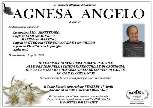 Agnesa Angelo di anni 87 Agnesa Angelo di anni 87