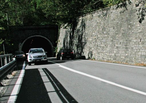 Anas istituisce il senso unico alternato sulla SS  337 all'altezza di Folsogno