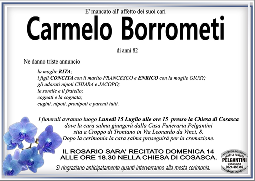 Carmelo Borrometi di anni 82