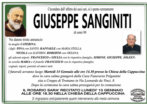 Giuseppe Sanginiti 88 anni