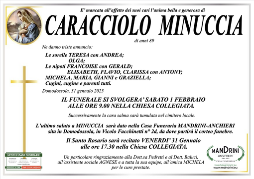 Caracciolo Minuccia di anni 89
