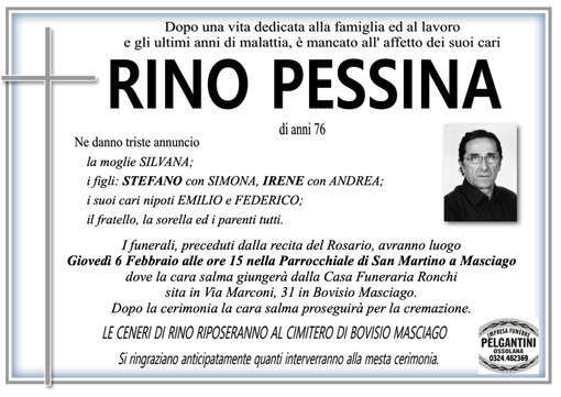 Rino Pessina di anni 76