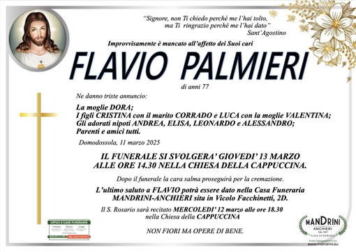 Flavio Palmieri di anni 77