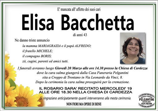 Elisa Bacchetta di anni 43 Elisa Bacchetta di anni 43